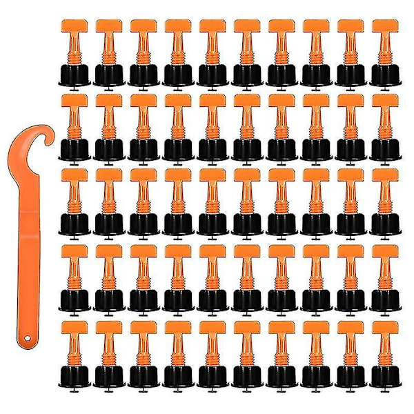50 st Nivåkilar Golv Kakel Spacers Clamp - spot försäljning