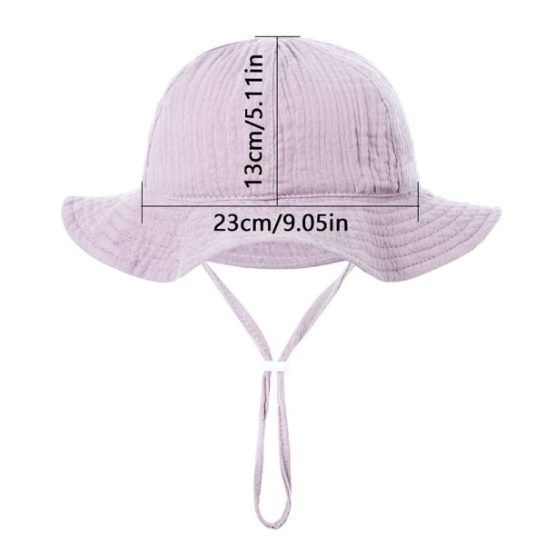 Barn Bucket Hat Sun Cap GRÅ - stock Grey