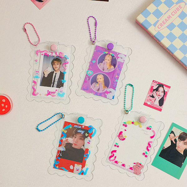 INS e Akryl Transparent korthållare 3 tum Kpop Photocard Pho - spot sales A3