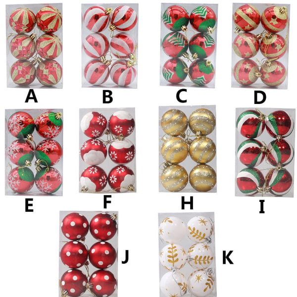 6CM 6st Ball Bauble Drop Pendant F - on stock