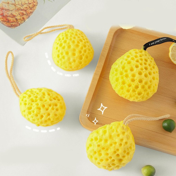 2st Honeycomb Bath Ball Wash Svamp STOR - on stock large