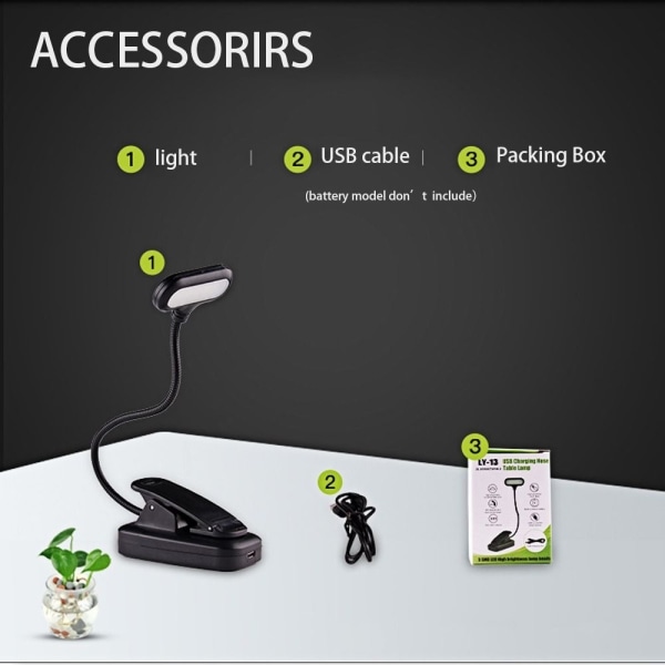 LED-kirjavalokiinnitinlamppu 2-LAADUTAVA - spot-ale 2-Rechargeable