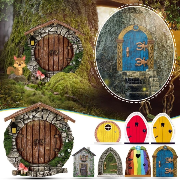 Fairy Gnome Door Miniature Elf Door Art patsaat - korkea laatu 2