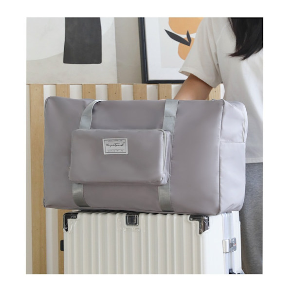 Matkalaukkulaukku Suurikokoinen kokoontaittuva matkalaukku HARMAA - spot sales grey