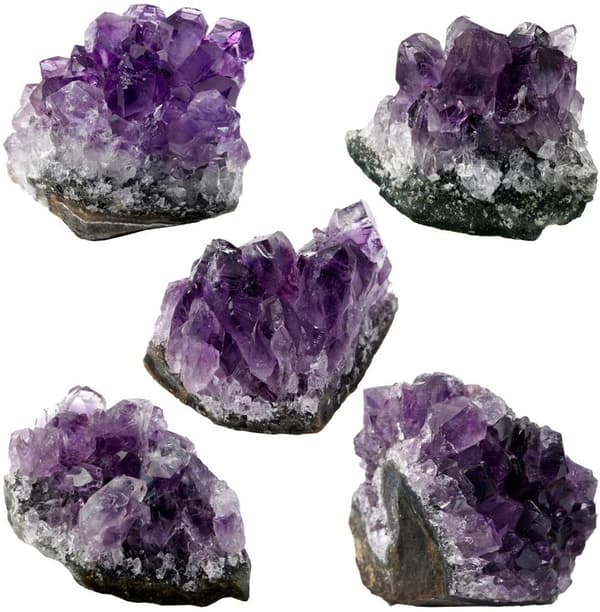 Amethyst Cluster Quartz Crystal Healing Stones - varastossa