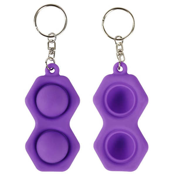 Barn vuxen enkel dimple sensorisk Fidget Toy silikon - on stock Purple
