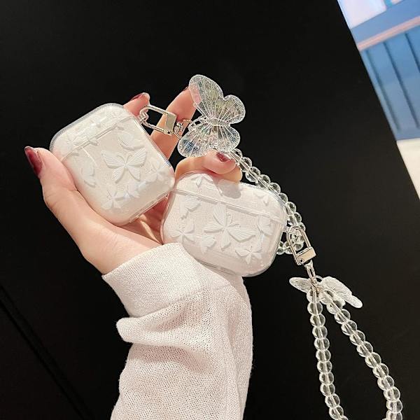 Suloinen Airpod pro läpinäkyvä kotelo avaimenperällä - varastossa