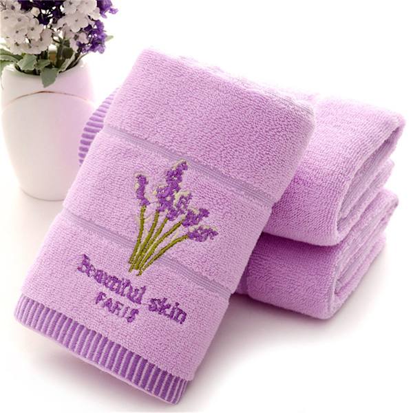 Handduksbroderade handdukar LILA - spot sales purple