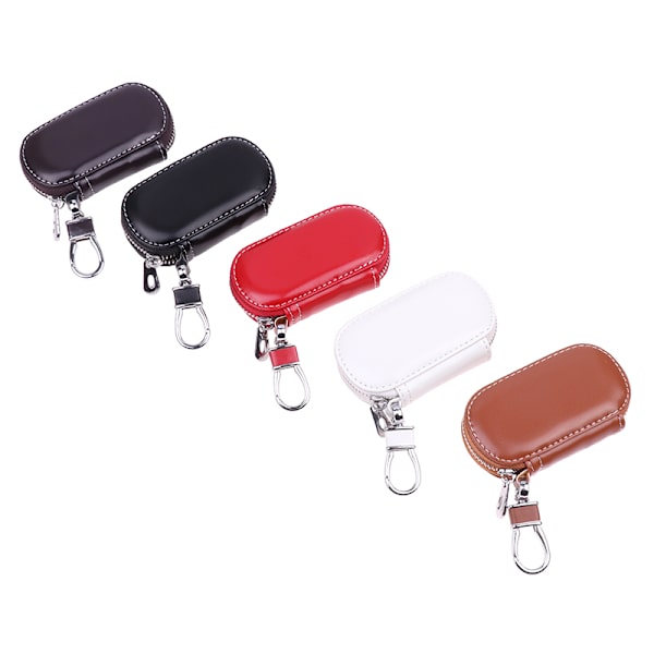 1 st case Skyddande bilnyckelfodral i läder för Faraday Cage - high quality Red