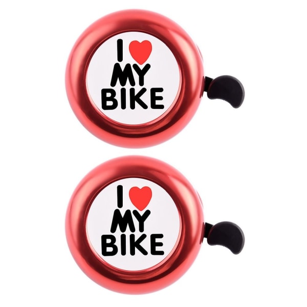 2st Cykelklocka Cykelhorn Bells RÖD - high quality Red