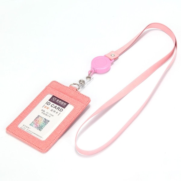 ID-brickahållare Arbetskortshållare ROSA - on stock pink