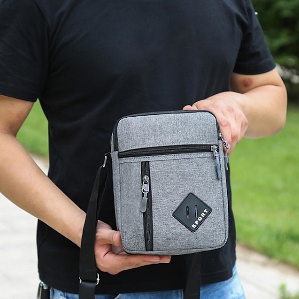 Sling Bag Crossbody Resväska Herr | Axelväska Herr Vattentät - Herr Messenger - high quality black2