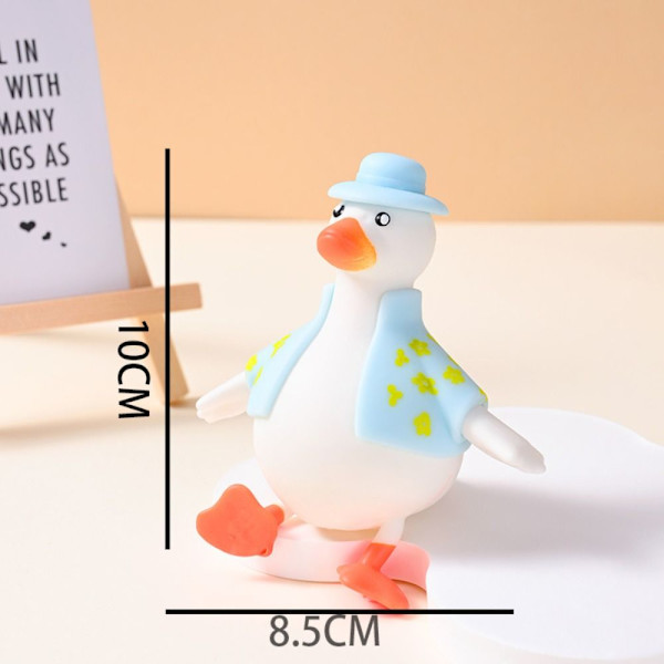 Decompress Dress Up Duck queezing Toy WHITE - varastossa white S