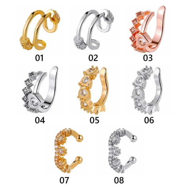 Ear Cuff Clip-on rustoholvi 04 - korkea laatu