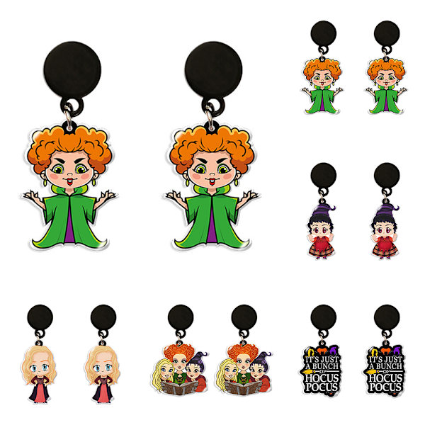 Hocus Pocus Witches Fabulous rope ingle Korvakorut Halloween - varastossa D