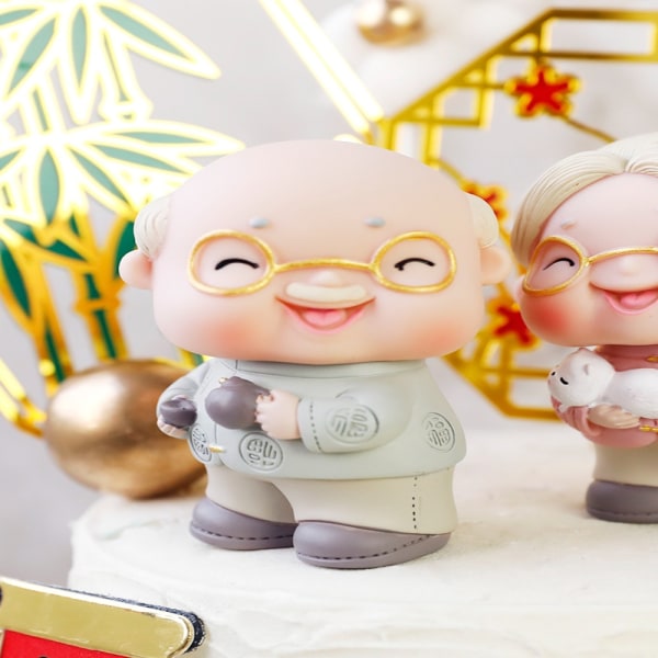 Longlife Morfar Mormor Cake Topper C - high quality C