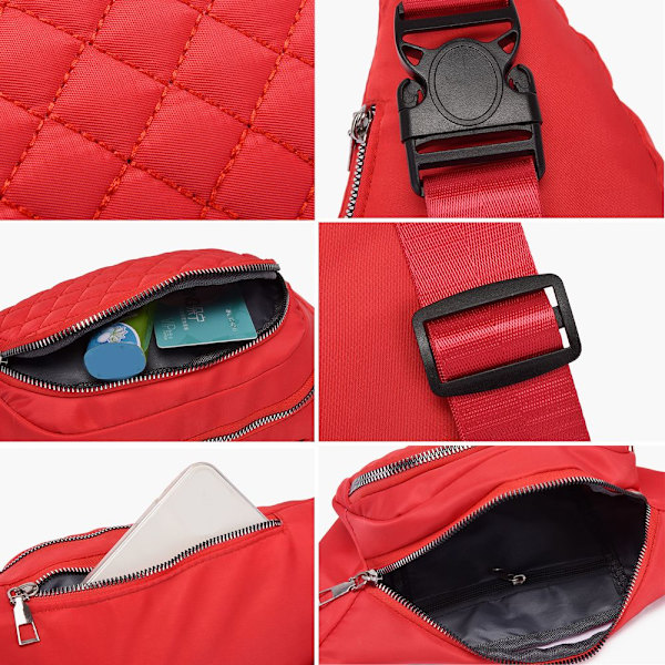 Crossbody Waist Bag Fanny Pack Rintalaukku PINK - spot sales pink