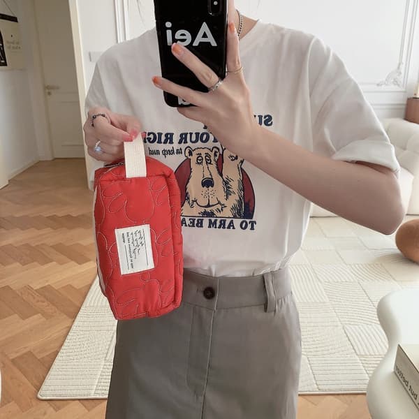 Makeup Handväskor Förvaringsväska RÖD LITEN - on stock red small