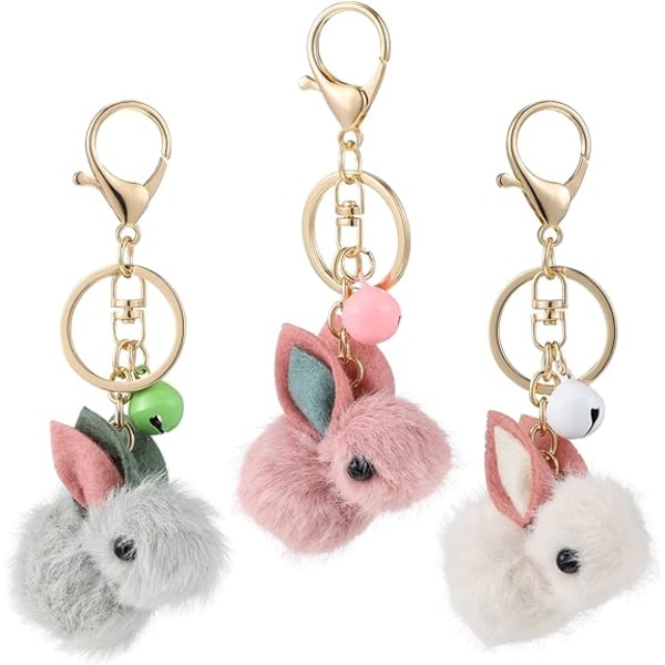 3st kanin nyckelring för kvinnor handväska - spot sales