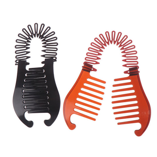 2kpl Hair Braids Banana Clip Ponytail Rubber Band - spot-ale