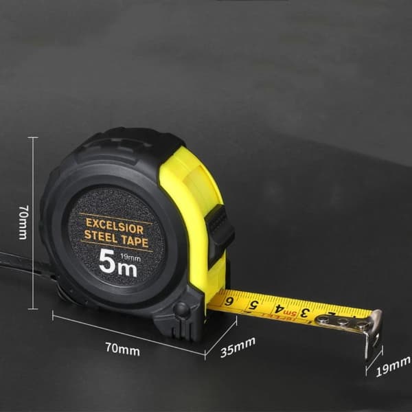 Stålmått Infällbar - high quality 5M 19MM