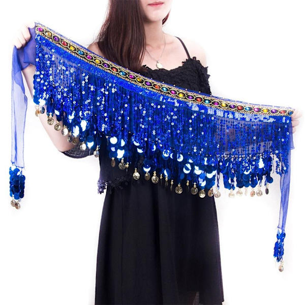 Vatsatanssivyö Lankahuivi ROYAL BLUE - spot-myynti Royal blue