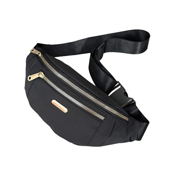 Bum Bag Midja Fanny Pack Festival Holiday Travel Bältesväska - on stock black