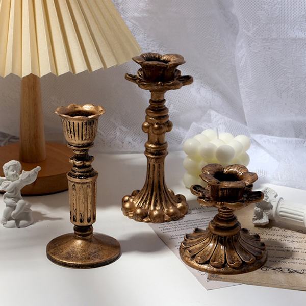 Retro Ljusstake Resin Franskt Ljusstakeställ - high quality M