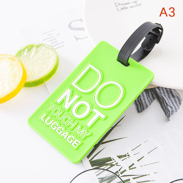 1kpl PVC Soft Luggage Tag Personal boarding Tag Airplane L - spot ale A3