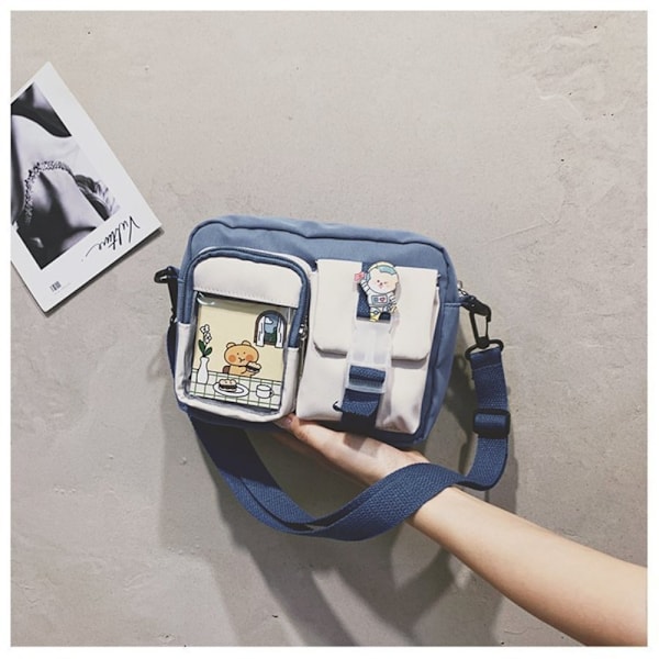 Kawaii Bag Girls Student pieni kangaskassi - spot-ale E