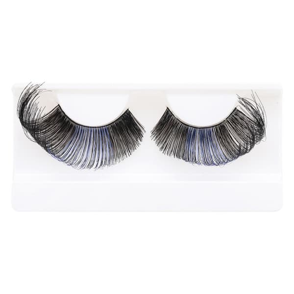 Colored Lashes Eyelashes BLACK&BLUE - varastossa black&blue
