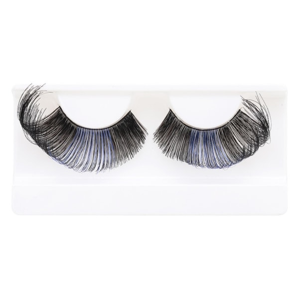 Colored Lashes Eyelashes BLUE&BLACK - korkea laatu blue&black