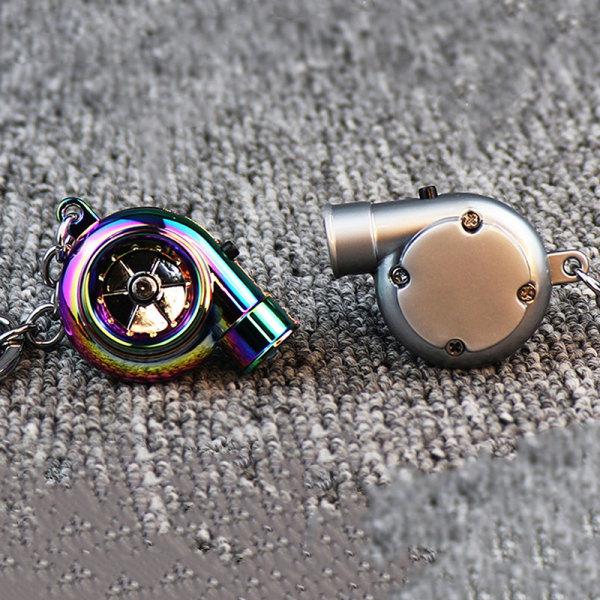 Electric Mini Turbo Key Ring Spinning Turbine Key - varastossa Multicolor one size