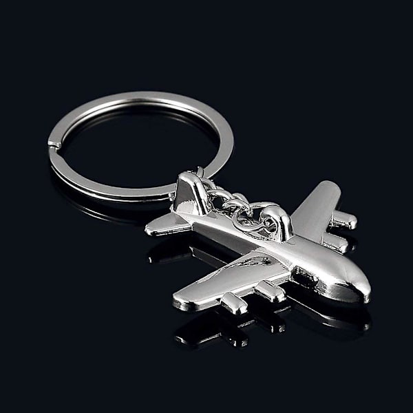 3d-simuleringsmodell Flygplansnyckelring Nyckelring Slitstark i bruk 3d flygplanshänge metall litet flygplan 3d - spot sales