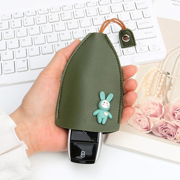Case anti-scratch Anti-damm Vattentät utdragstyp Förvaringsartiklar Bilnyckelring i konstläder Nyckelplånbok Daglig användning - spot sales Army Green