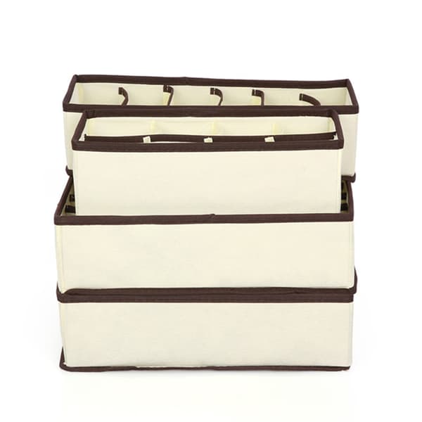 4st Underkläder BH Strumpor Slipsar Organizer - high quality Rose Red