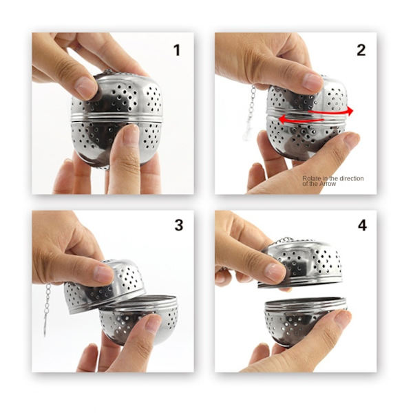 3kpl Teesuodatin Maustelaatikko Ball S3ST 3ST S - spot-myynti S3Pcs