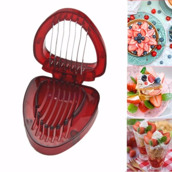 Strawberry Leave Huller Remover Fruit Corer Slicer Cutter Split - on stock