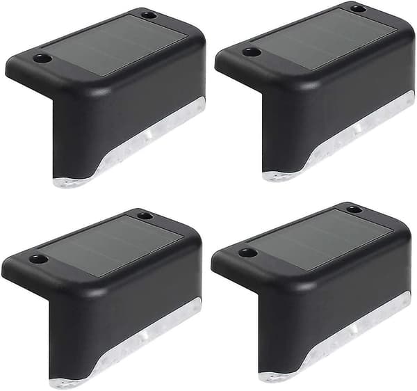 4 Pack Solar Deck Lights LED Solar Step Lights Vattentät - spot sales