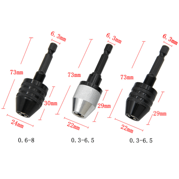 Borrchuck Keyless Impact Driver Adapter - spot sales E