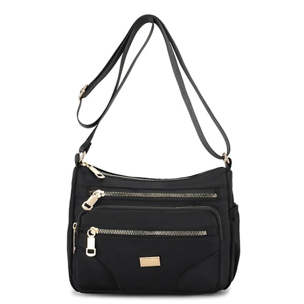 Crossbody axelväska Damhandväska SVART - spot försäljning