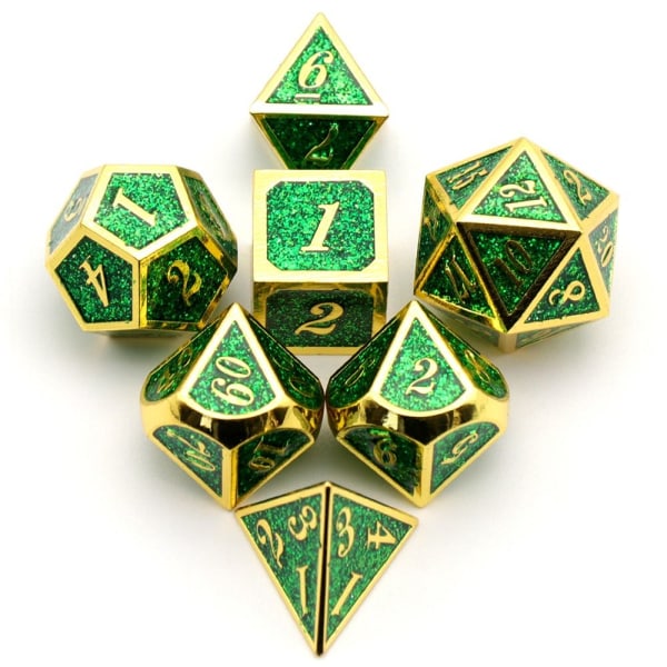 7st DND Metal Dice Set Game Dice - spot försäljning 09