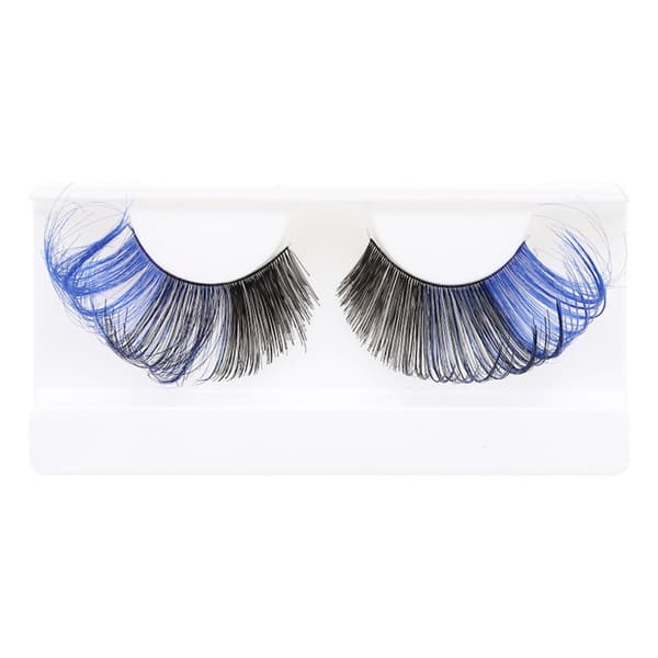 Colored Lashes Eyelashes BLACK&BLUE - varastossa black&blue