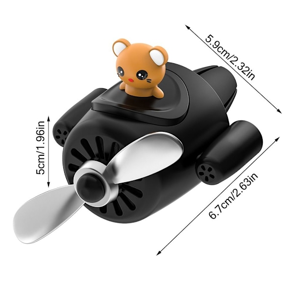 Air Outlet Fragrance Diffuser Tuoksutuotteet MUSTA - spot-myynti black