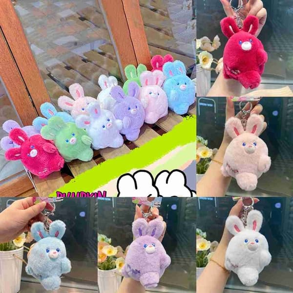 Rabbit Keychain Pehmolelu PINK RIGHT - spot-myynti pink Right-Right