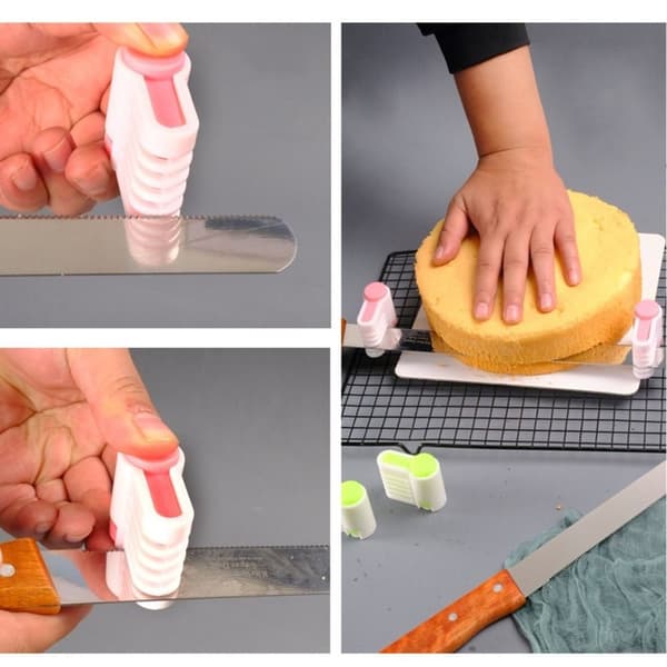 4kpl 5Layer Bread Cutter Kakkuleipäleikkuri VIHREÄ - spot-ale green