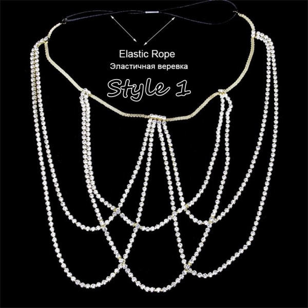 Useita kerroksia Bone Body -ketju Reisiketju STYLE 1-GOLD - varastossa Style 1-Gold