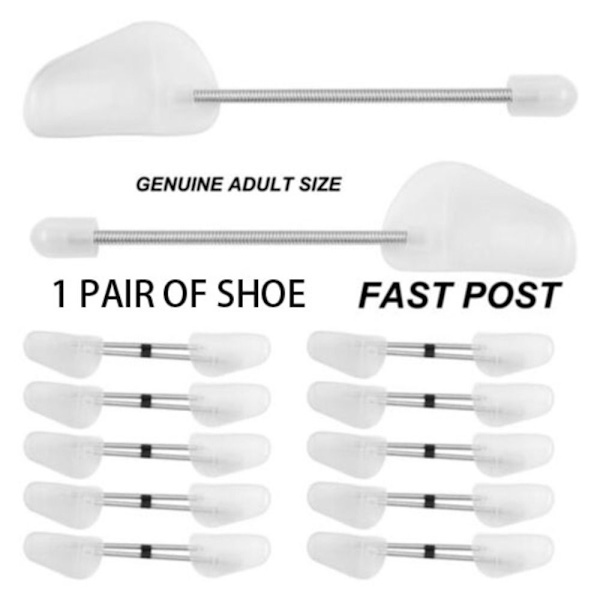 1 Par Shoe Tree Shoe Crease Protectors SVART MÄN - on stock BLACK MEN-MEN