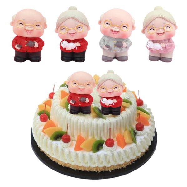 Longlife Morfar Mormor Cake Topper C - high quality C
