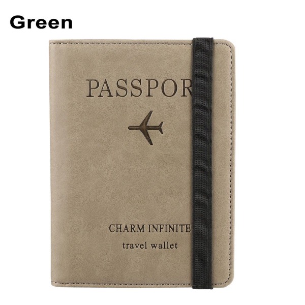 Passhållare Passväska korthållare GRÖN - high quality green